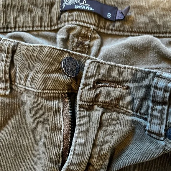 Prana corduroy skinny pants sz 6 - Picture 3 of 3
